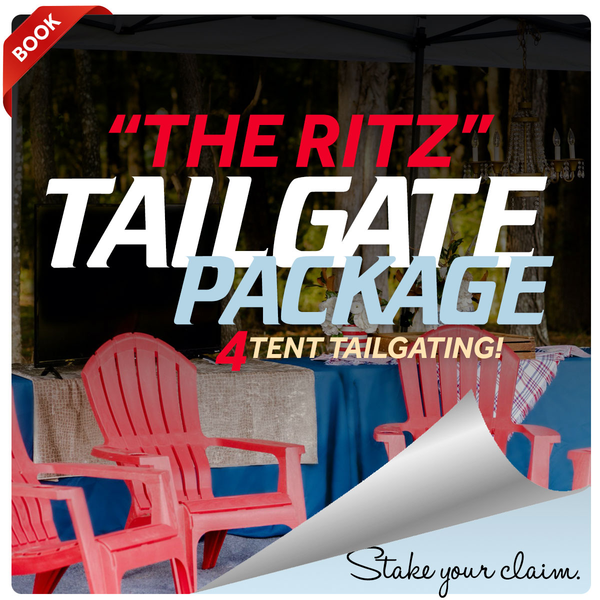 The Ritz 4 Tent Tailgating Package